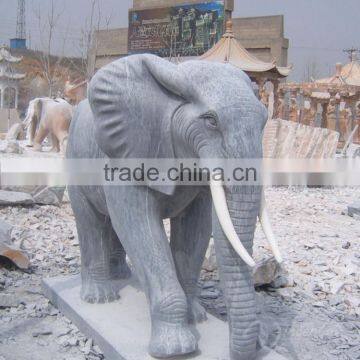 Outdoor Garden Decoration Stone Carving Elephant Marble Stone photo-5