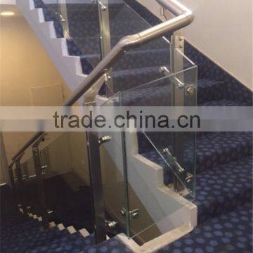 Customized 316 Stainless Steel Satin Finished Staircase Glass Railing Post photo-4