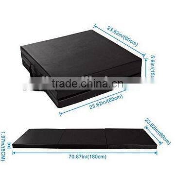 60cm PU Leather and EPP Liner Gymnastics Mat Folding Tumbling Tri-Fold Mats Gym Pad Exercise Pading Balance Pads photo-4