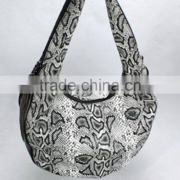 New Model Metal Chain Ornament Snake Skin Fashion Ladies Handbag photo-4