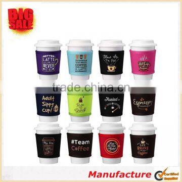 Comfortable Nonslip Cup Sleeves Coffee and Tea Cup Sleeves Great Insulation Protective Cup Sleeves for Prty/Christmas