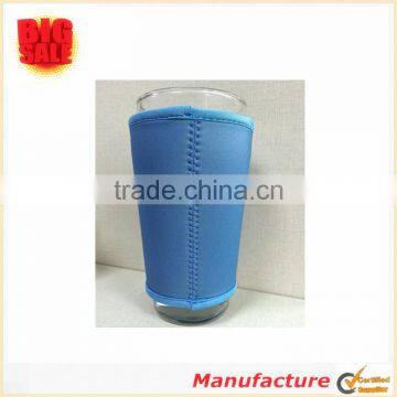 The Newest Promotional Cup Sleeve Customized Collapsible Neoprene Cup Sleeves With Stitch Faric Edge photo-2