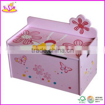 2015 New kids wooden toy box,popular children storage wooden toy box and multifunction wooden toy box with good printing W08C030