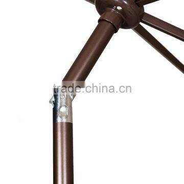 Beige Rectangular Market Outdoor Table Patio Umbrella photo-3