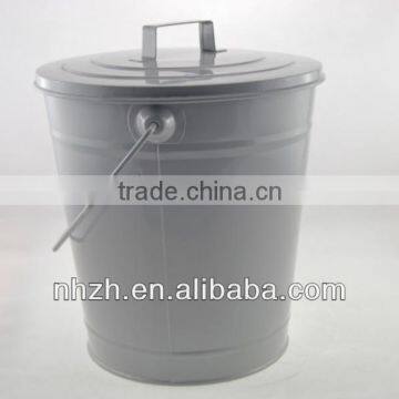 Homeware With Lid Matte Black Metal Waste Bin photo-2