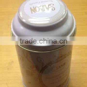 Round Tea Can with Step Cover Lid, Dome Lid Tea Can