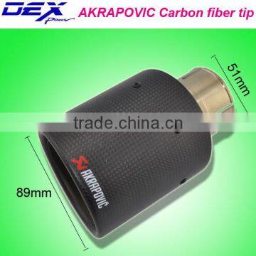 high quality auto part exhaust AKRAPOVIC Carbon fiber tip