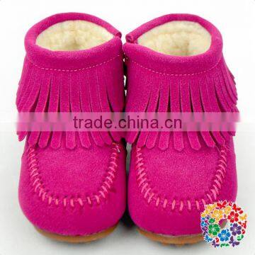 Hot Pink Baby Girl Winter Shoes Kids Shoes With Zipper Children Cheap Winter Shoes Size From 21-30 photo-4
