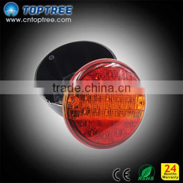 Toptree led round 4 inch back lamps truck led tail lights ip68 12v 24v with back cover