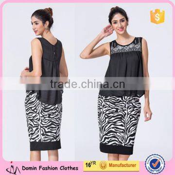 New Design Wholesale Women Clothing Manufacturer Zebra Printed Pencil Skirt