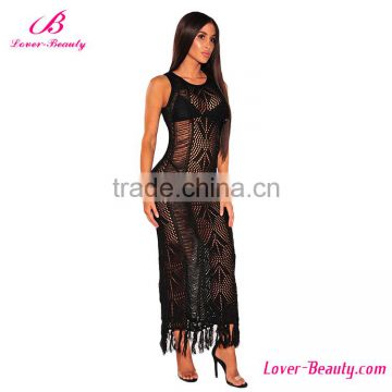 Wholesale Woolen Sexy Party Wear Summer Dress Beach