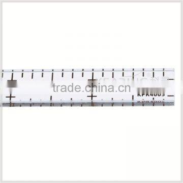 Kearing Manufacture Price High Quality Small Rigid Acrylic Clear Plastic Quilting Templates Rulers 4'' * 0.5 # KPR4005 photo-2