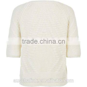 Hot Sale High Quality Women Half Sleeve Sweater Manufacturer photo-2