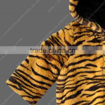 Cute Tiger Design Children Kids Pattern Fur Coats Faux Fur