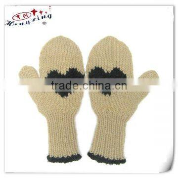 Cute custom knit mittens glove