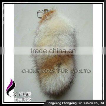 CX-R-33 Lovely And Cute Real Fox Fur Tail Custome Keychain