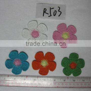 customized popular applique embroidery flower patches