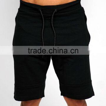 Black Tapered Short Jogger Pants Fashion Men's Gym Fitted Shorts OEM Cotton Polyester Spandex Sweat Shorts