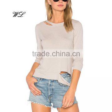 China suppliers cotton woman t-shirt fashion women clothing casual woman wear