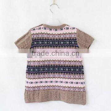 Baby Fashion Short Sleeve Wool Dress photo-2