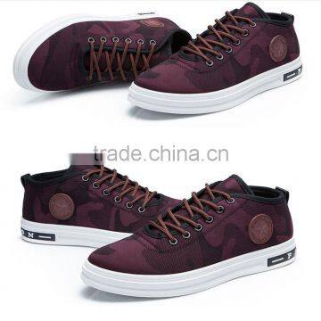 zm11609a New model camouflage breathable shoes men casual canvas shoes