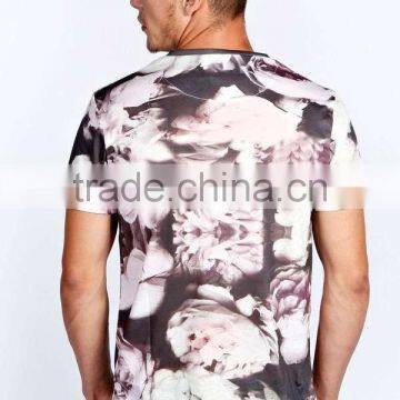 Fashion All Over Floral Sublimation Printing t Shirt photo-2
