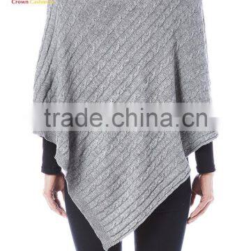 Fashionable Knitted Best Cashmere Poncho Sweater Cashmere Poncho Wrap