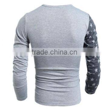 Casual Men Long Sleeve Printed Tshit photo-4