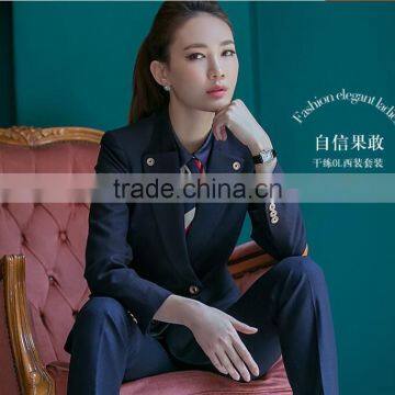 Custom Female Uniform Blouse Elegant Women Pants Women's Suit Jackets Women Training Suit photo-6