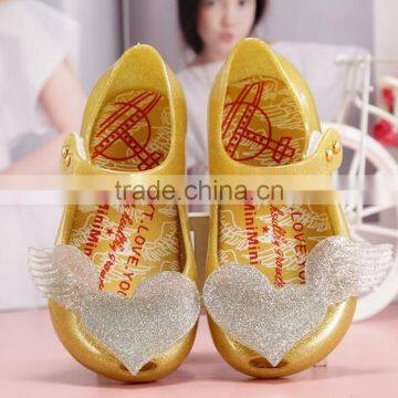 Soft Melissa Shoes for Girls, Heart Design Mini Melissa Shoes photo-5