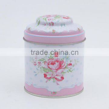 Cylindrical Candy Tin Box Packing Spot Baking Cookies Box Tinplate Tea Pots photo-2