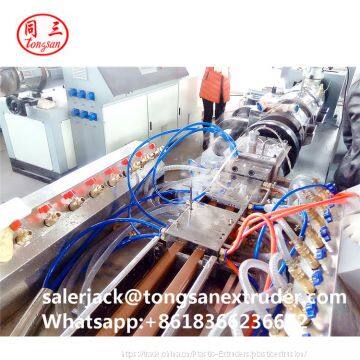 China Top 5 Brand Wood Plastic Composite PE PVC Wood WPC Profile Extrusion Line photo-2