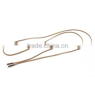 New Fashion Sweater Necklace Long Brown Suede Velvet Cord Silver Tone 148cm Long photo-2