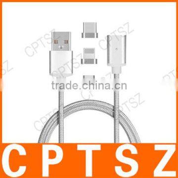 Two In One Mobile Phone Woven Magnetic Suction Data Iine Android Charging Data Cable photo-4