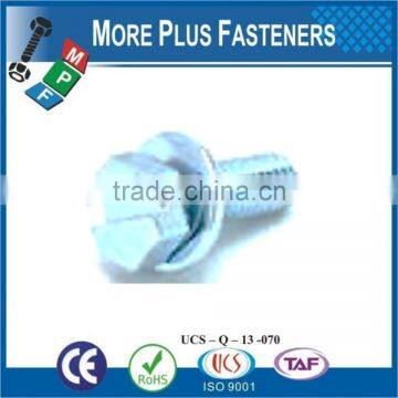 Made in Taiwan Hexagon Head Indented Captive Washer SEMS Screw photo-5