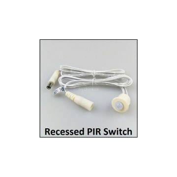 Small Recessed PIR Sensor Switch For 12VDC Input LED Light