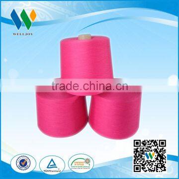 100 Polyetser Dye Tube Yarn Ring Spun Polyester Raw White photo-4