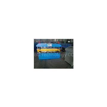 5.5kw Roofing Sheet Roll Forming Machine with + / - 0.5mm Cutting Length Tolerance