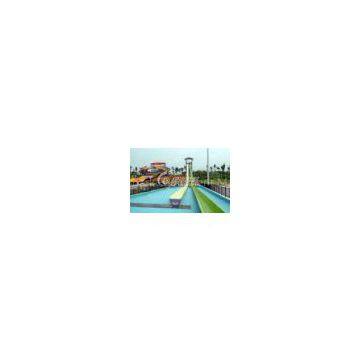 High speed Fiberglass Body Water Slide for Commercial Spray Park Equipment , Customized