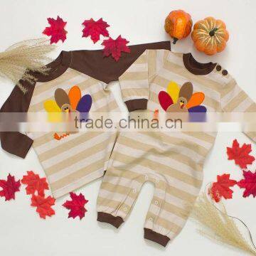 thanksgiving turkey stripe kids wholesale boutique clothing