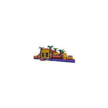 Giant Inflatable Obstacle Course Bounce House , Inflatable Outdoor Play Equipment