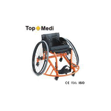 Topmedi Aluminum manual folded lightweight leisure basketball sport wheelchair prices
