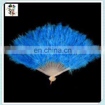 New Costume Wedding Showgirl Dance Folding Hand Feather Fans HPC-0908