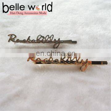 Fashion Wholesale Custom Letter Words Hairpin