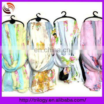 wholesale 2014 new butterfly print chevron women hip scarf