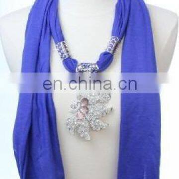 Assorted colors pure jewelry pendant scarves on sale