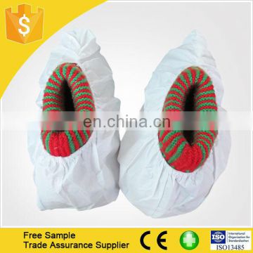 Free Sample Nonwoven disposable white covershoe/PP fabric shoe cover