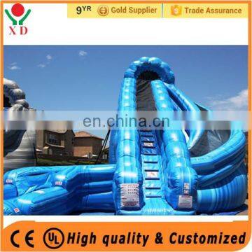 Giant Inflatable castle slide ,inflatable corkscrew water slide for sale