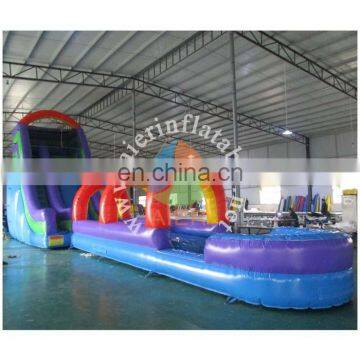 Aier 17m Long 56ft Giant Slide Outdoor Inflatable Water Slide for Sale
