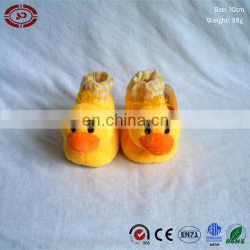 Baby yellow cute duck soft stuffed plush slipper shoes